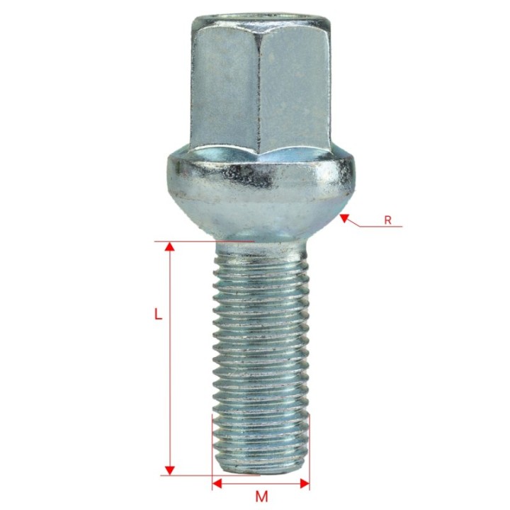 Śruby do kół GETMANN M12×1.5×28 mm (G1-08) | Szekla4x4