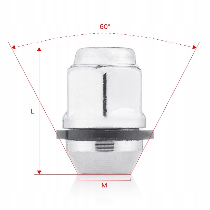 Nakrętki do kół GETMANN M12×1.5×34 mm klucz 21, 1 szt.