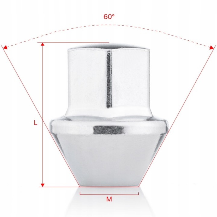 Nakrętki do kół GETMANN M14×1.5×33 mm (G2) | Szekla4x4