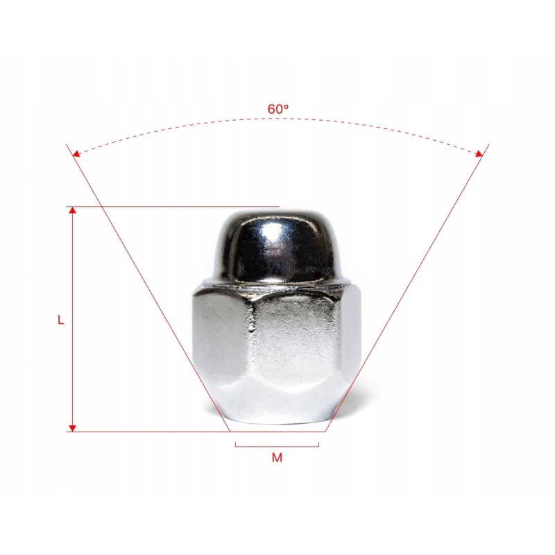 Nakrętki do kół ELLIS M12×1.5×28 mm klucz 21, 1 szt.