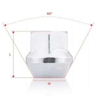 Nakrętki do kół GETMANN M12×1.25×21 mm (G1-30) | Szekla4x4