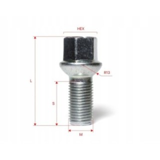 Śruby do kół ELLIS M14×1.5×27 mm 1 szt. | Szekla4x4