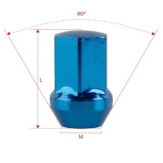 Nakrętki do kół GETMANN M12×1.5×35 mm 1 (445BL) | Szekla4x4