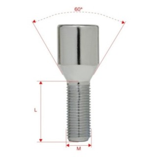 Śruby do kół GETMANN M14×1.5×27 mm 1 szt. (R) | Szekla4x4