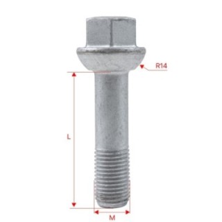 Śruby do kół GETMANN M14×1.5×52 mm klucz 19 (BD) | Szekla4x4