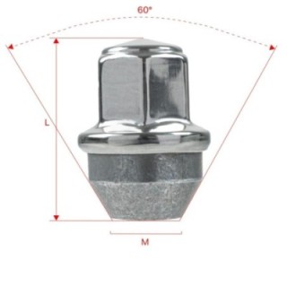 Nakrętki do kół GETMANN M14×1.5×42.5 mm (20) | Szekla4x4