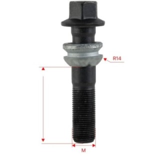 Długie śruby do dystansów GETMANN M15×1.25×64 mm | Szekla4x4