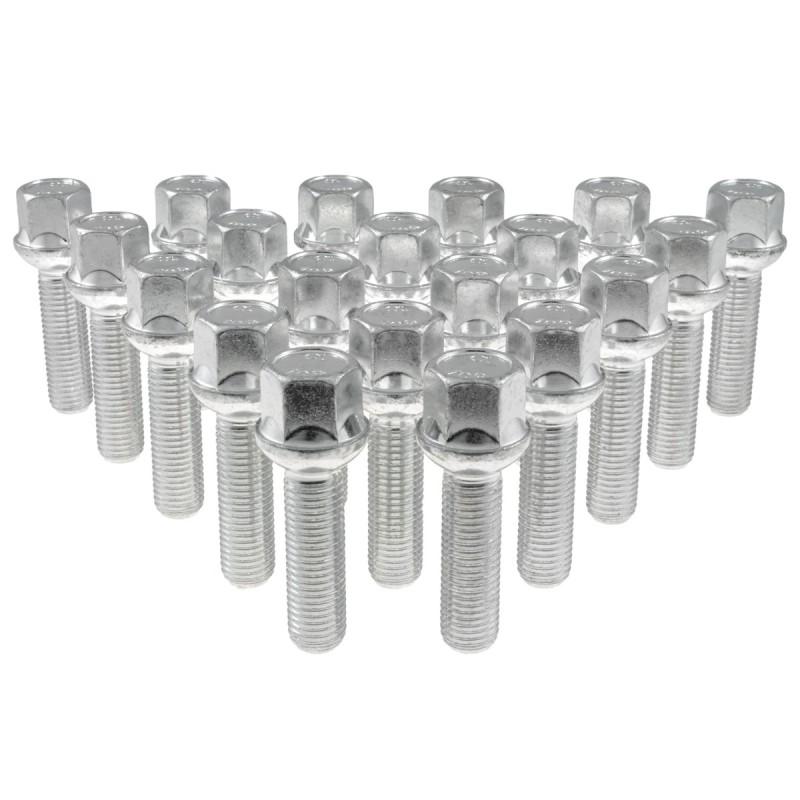 Śruby do kół GETMANN M12×1.5×40 mm Kula R12 klucz 17, 20 szt.