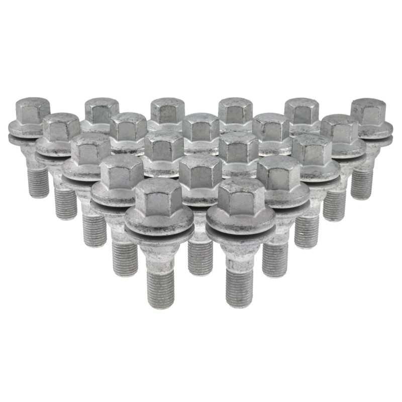 Śruby do kół GETMANN M12×1.25×36 mm klucz 17, 20 szt.