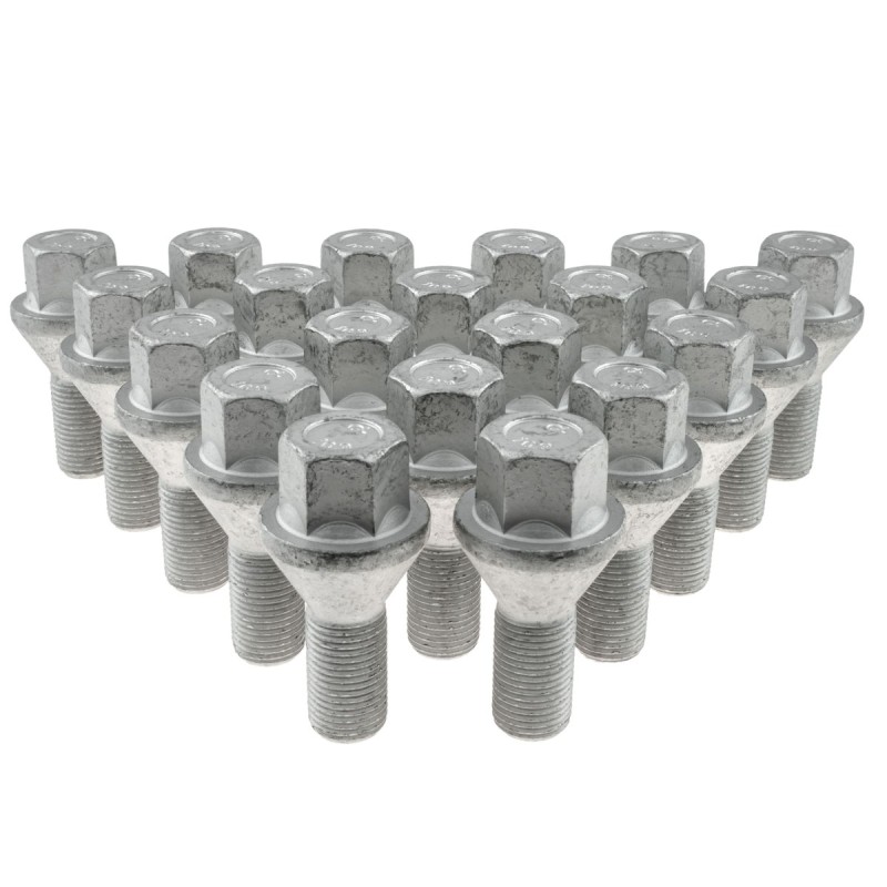 Śruby do kół GETMANN M14×1.5×25 mm Stożek klucz 17, 20 szt.