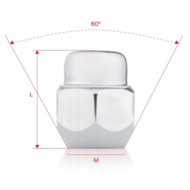 Nakrętki do kół GETMANN M12×1.25×26 mm (G1-70) | Szekla4x4