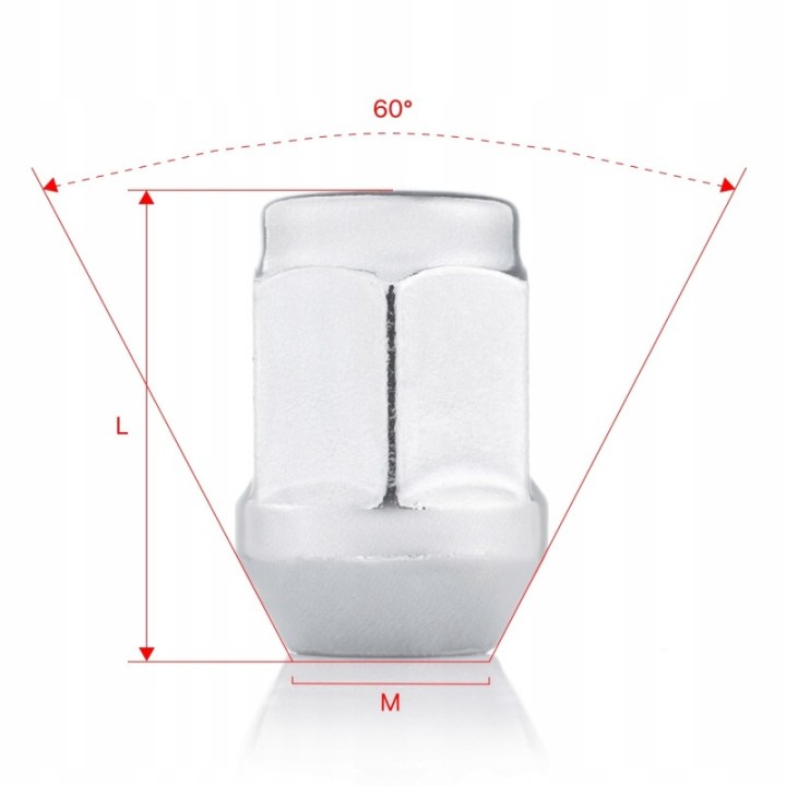 Nakrętki do kół GETMANN M14×1.5×35 mm (G1) | Szekla4x4