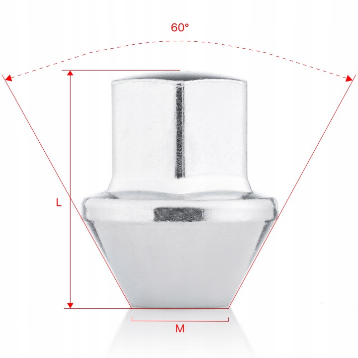 Nakrętki do kół GETMANN M14×1.5×33 mm (G1) | Szekla4x4