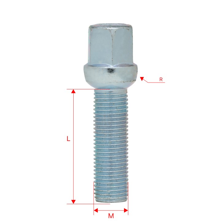 Śruby do kół GETMANN M14×1.5×45 mm (G1-0) | Szekla4x4