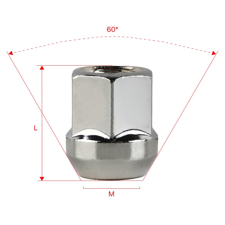 Nakrętki do kół GETMANN M14×1.5×25 mm 1 szt. | Szekla4x4