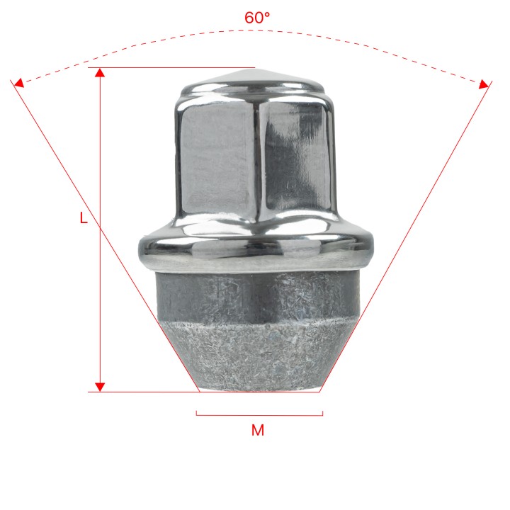 Nakrętki do kół GETMANN M14×1.5×42.5 mm (20) | Szekla4x4