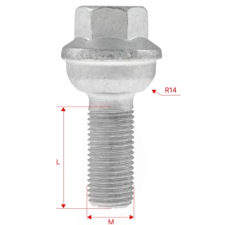 Śruby do kół GETMANN M14×1.5×34 mm Mercedes (BD) | Szekla4x4