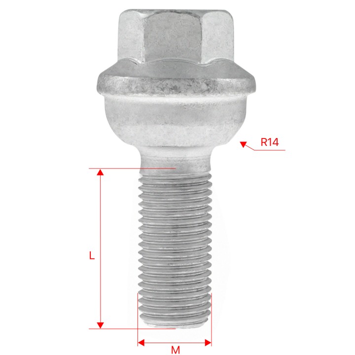 Śruby do kół GETMANN M14×1.5×34 mm Mercedes (20) | Szekla4x4