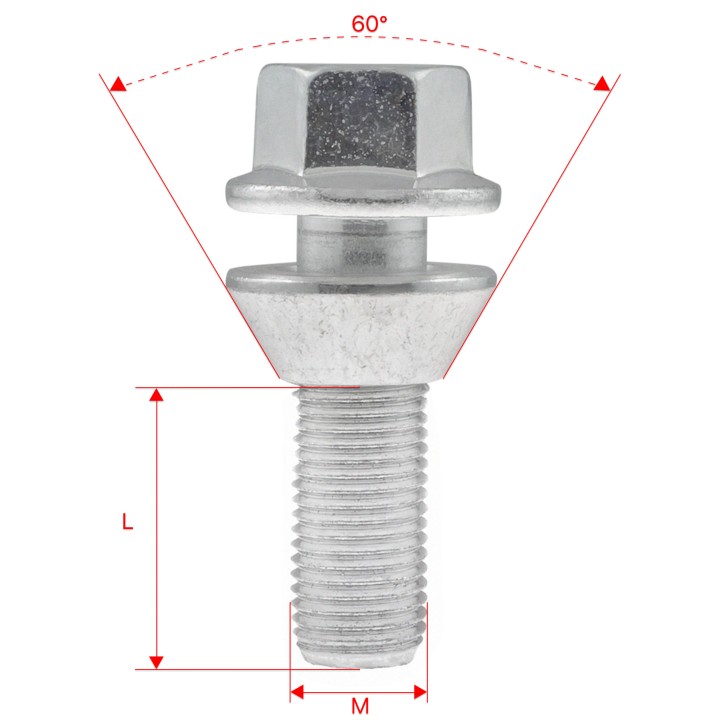 Śruby do kół GETMANN M14×1.5×34 mm Volvo (39) | Szekla4x4
