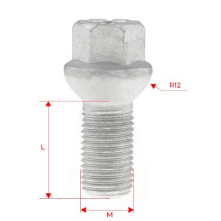 Śruby do kół GETMANN M14×1.5×25 mm Mercedes (BD) | Szekla4x4