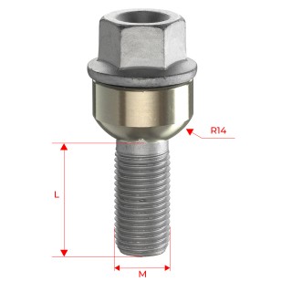 Śruby do kół GETMANN M14×1.5×30 mm Porsche (BD) | Szekla4x4