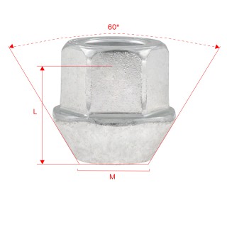 Nakrętki do kół GETMANN M12×1.5×23 mm (20) | Szekla4x4