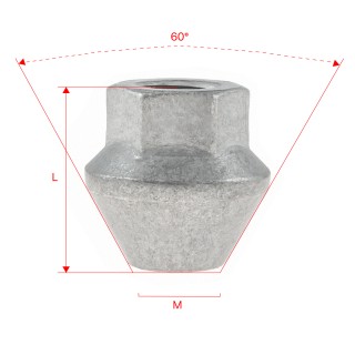 Nakrętki do kół GETMANN M12×1.5×26.5 mm (20) | Szekla4x4