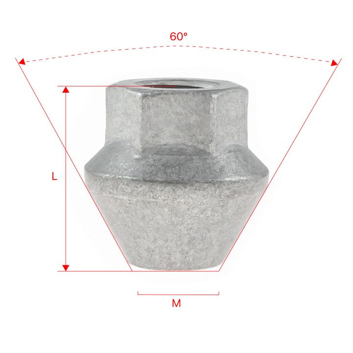 Nakrętki do kół GETMANN M12×1.5×26.5 mm (20) | Szekla4x4