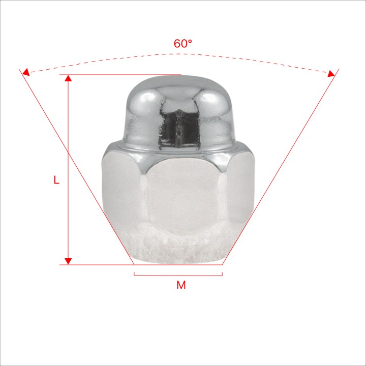 Nakrętki do kół GETMANN M12×1.5×28 mm (20) | Szekla4x4
