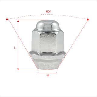 Nakrętki do kół GETMANN M12×1.5×34 mm (20) | Szekla4x4