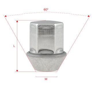 Nakrętki do kół GETMANN M14×1.5×34 mm (ND) | Szekla4x4