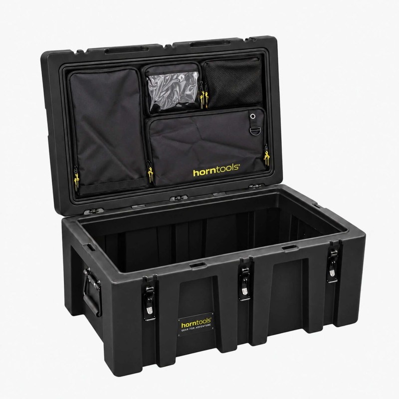 Skrzynia transportowa horntools 150 l + organizer do pokrywy