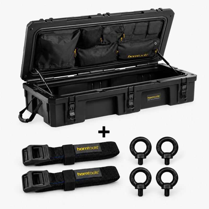 Box dachowy horntools 98 l + organizer i zestaw mocujący