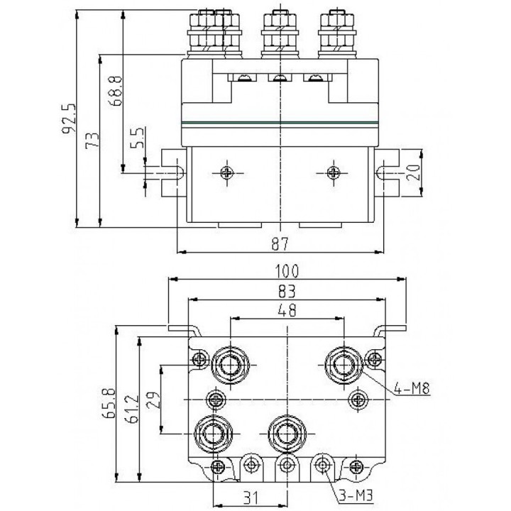 PRZEKAŹNIK WYCIĄGARKI 450A 24V - ujęcie 5
