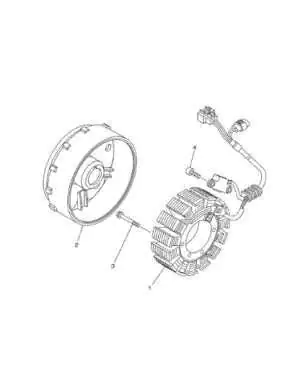 Yamaha 28P-81450-01-00 Grizzly 700 Magneto Rotor Assy