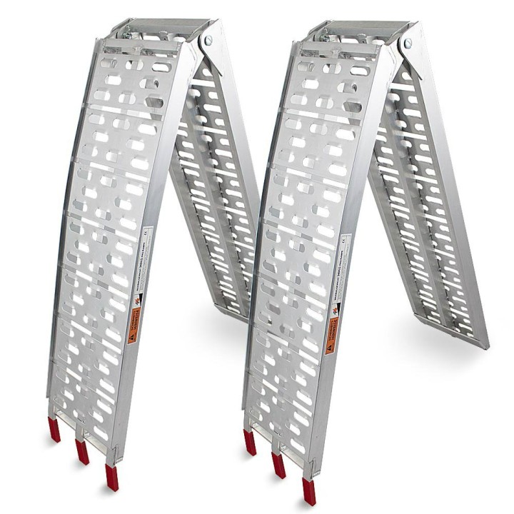NAJAZDY aluminiowe ryflowane 680kg 2szt podjazdy składane quad atv motocykl skuter 680kg 2szt