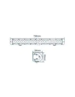 Panel Led CREE 180W Spot