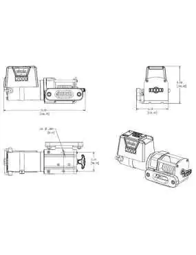 WARN DC 2000 907kg 12V 