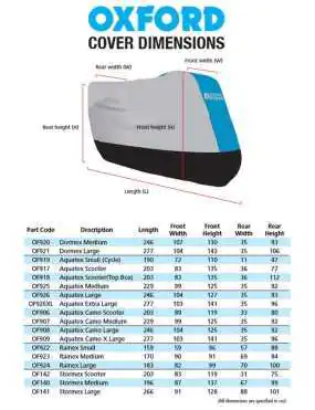 Pokroweic Oxford Rainex 159 x 59 x 96 cm