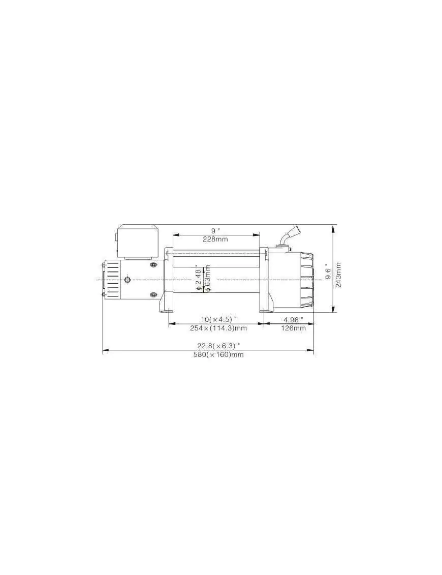 Synthetic 25M Winch Escape EVO 12000 5443kg EWX-S