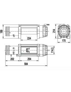 15000 Winch Escape EVO 6810kg IP68 Waterproof