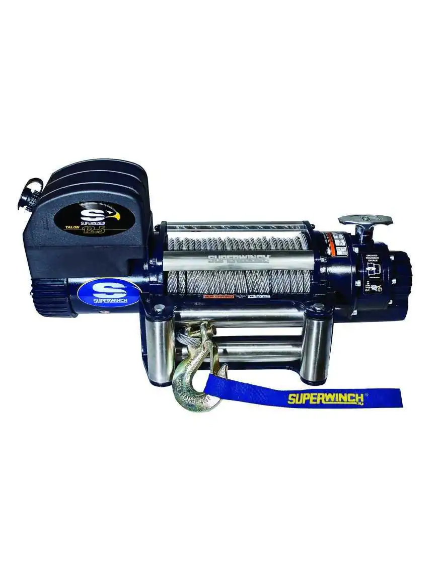 Superwinch TALON 12.5 12V 12500 Winch with Steel Cable and Roller Fairlead