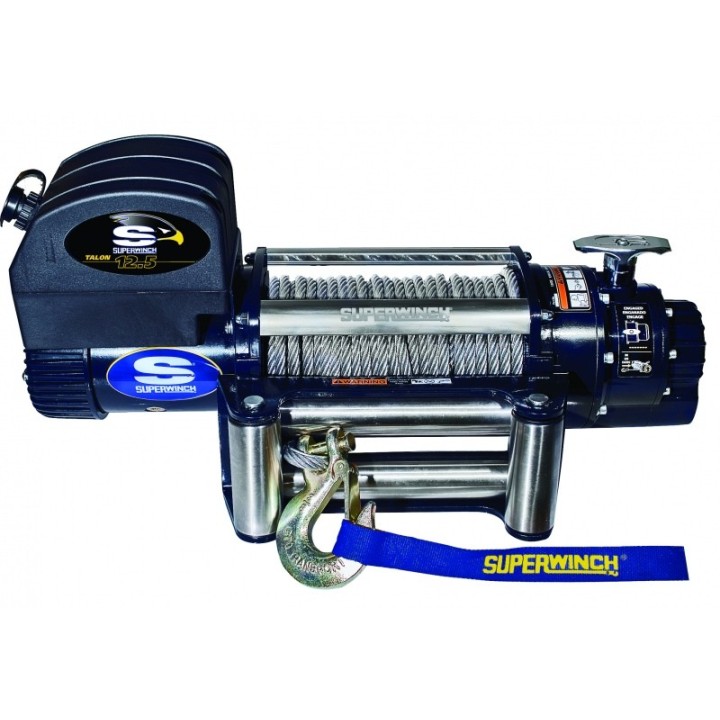 Wyciągarka Superwinch TALON 12.5 12V 12500  lina stalowa i prowadnica rolkowa
