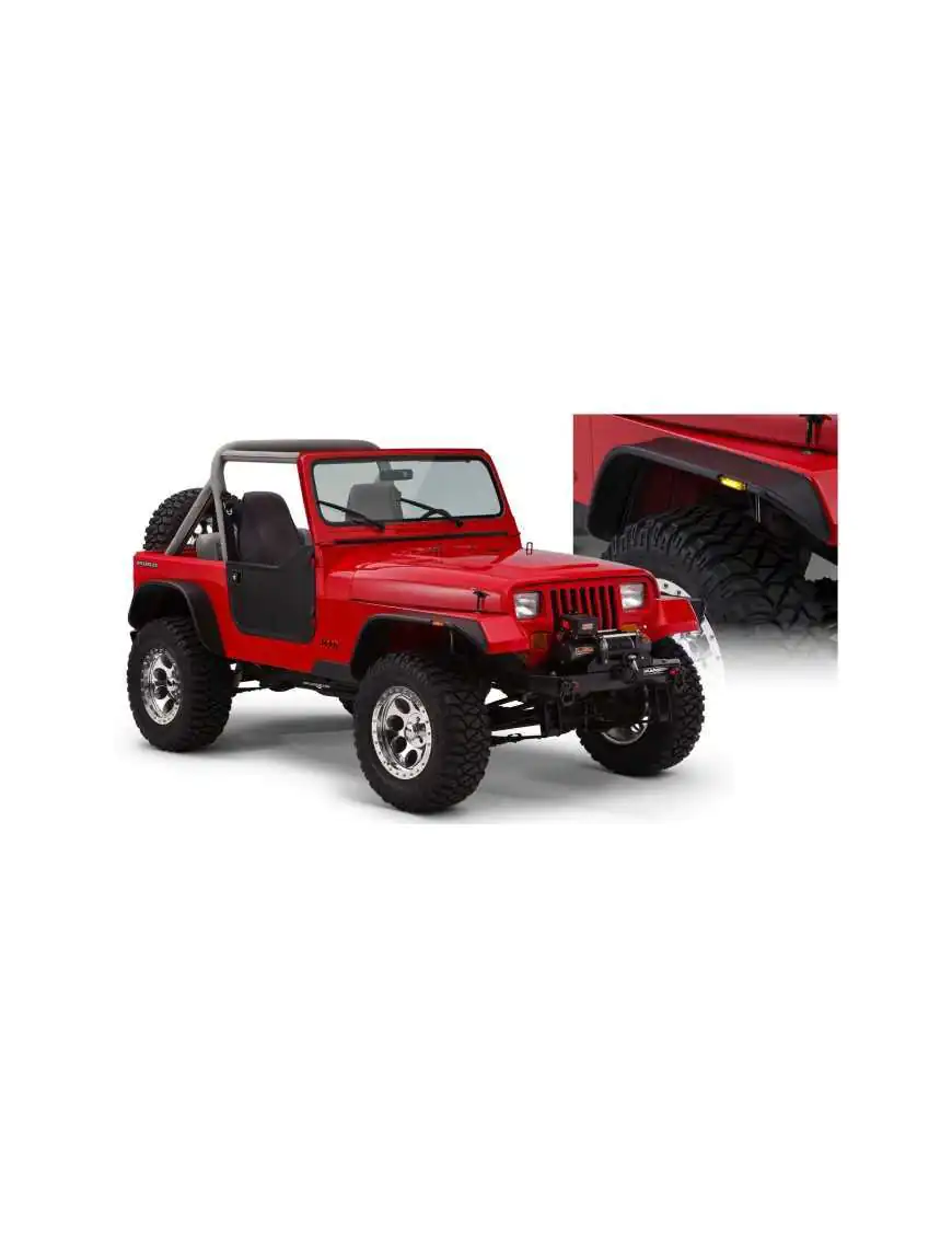 Fender Flares BUSHWACKER Flat Style - Jeep Wrangler YJ