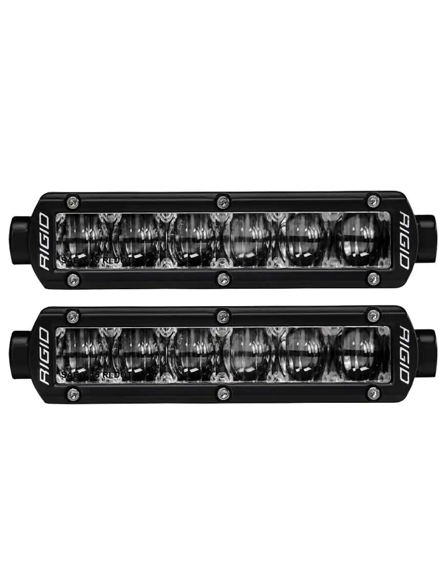 LED Fog Light SAE-SR-Series 6" Black Rigid