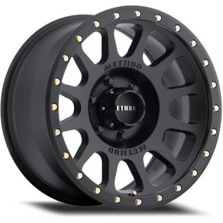 Felga aluminiowa 8.5x17" 5x127 ET 0 NV 305 Matte Black Method - Jeep Grand Cherokee WK WH