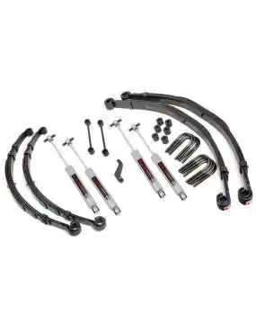 4" Rough Country Lift Suspension Kit - Jeep CJ 76-81