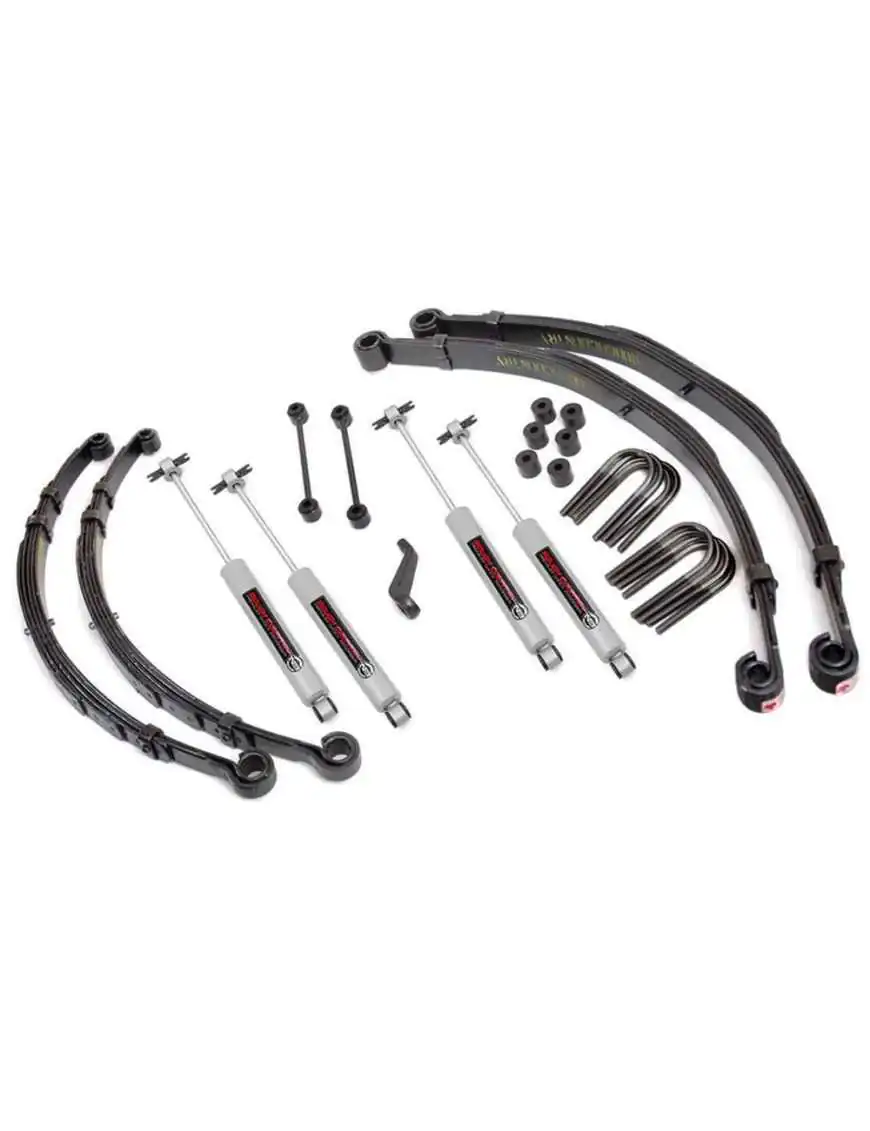 4" Rough Country Lift Suspension Kit - Jeep CJ 76-81