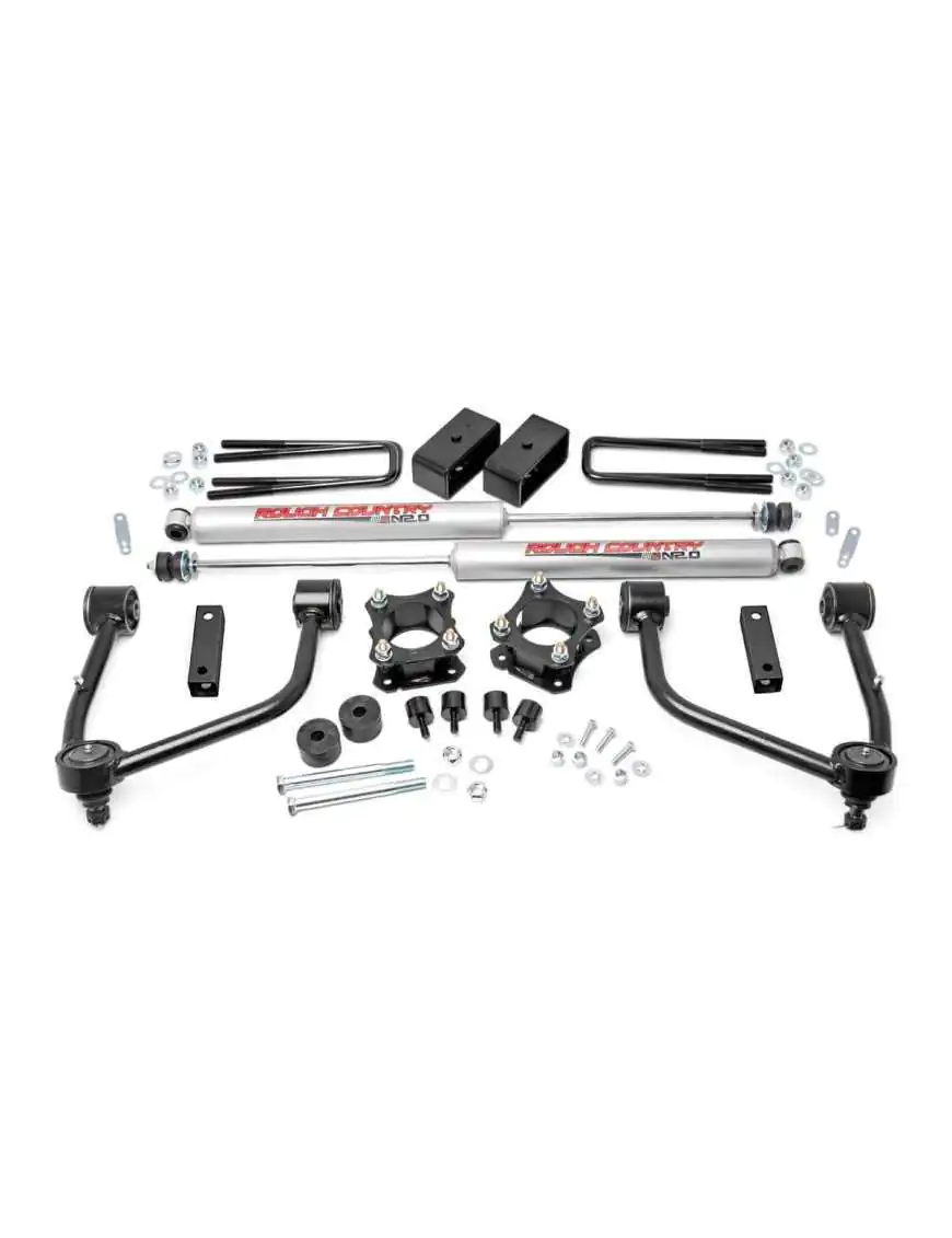 3.5" Rough Country Bolt-On Lift Kit Zawieszenia - Toyota Tundra 07-18 4WD