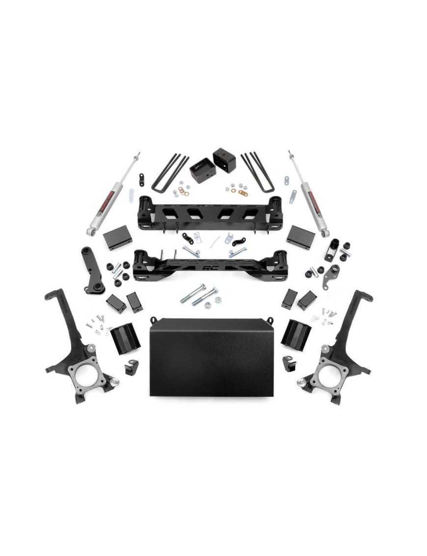 4" Rough Country Suspension Lift Kit - Toyota Tundra 4WD 16-18